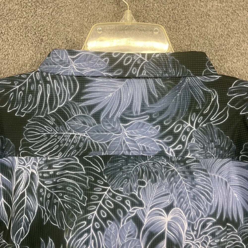 TOMMY BAHAMA Mens 4XLB 4XL BIG CORE SPORT STRETCH HAWAIIAN SHIRT COAST BLUE NOTE
